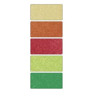 Glitterkarton Folia 50x70cm 300gr 5 vel oriental assorti Uitverkoop