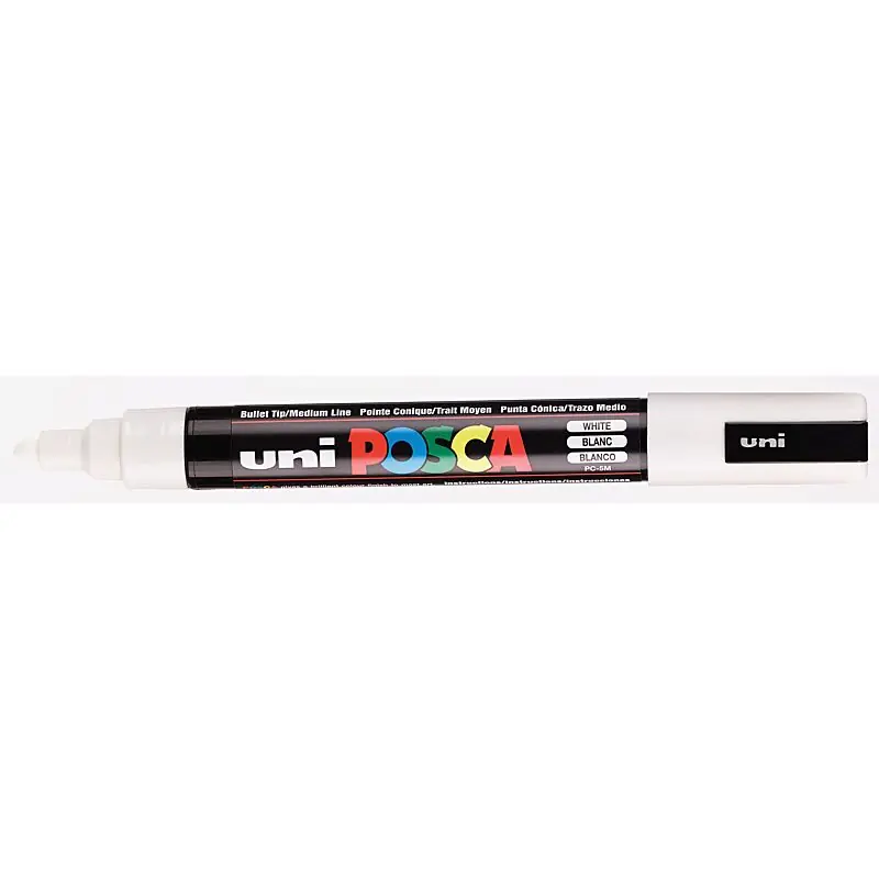 Marker met conische punt medium Wit 1 Origineel