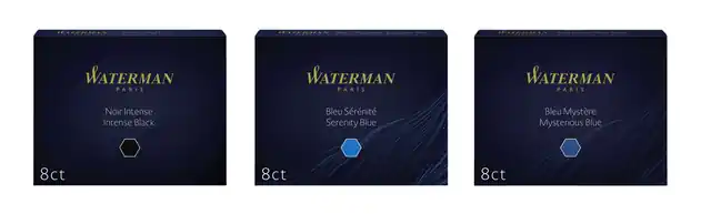 Aanbieding Inktpatronen Waterman 23 blauw; doosje a 8 st