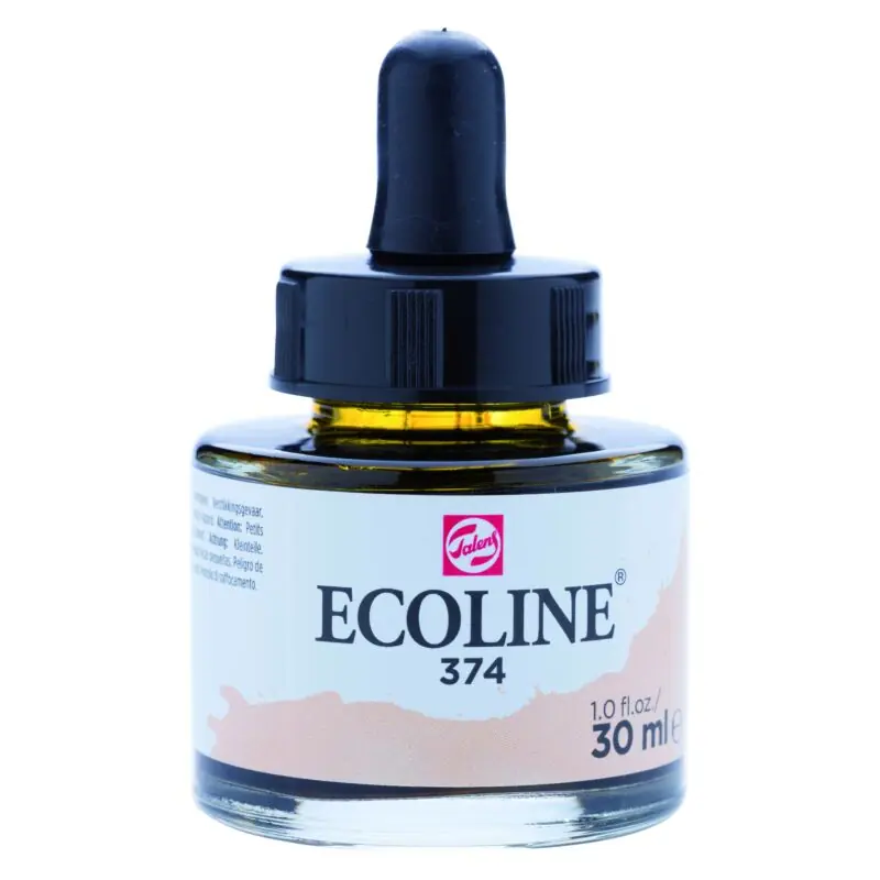 Garantie Inbegrepen Ecoline Vloeibare Waterverf Fles 30 ml Roze Beige 374