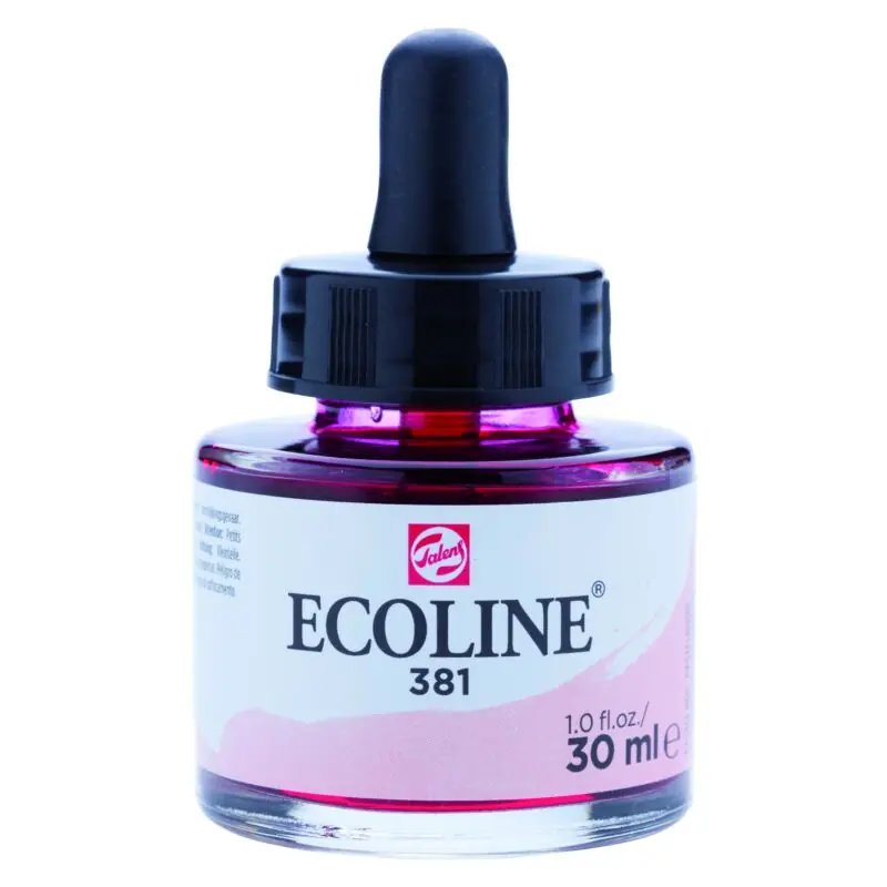 Koop Online Ecoline Vloeibare Waterverf Fles 30 ml Pastelrood 381