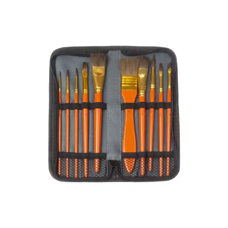 Aanbieding Penselen Kangaro waterverf set van 10 stuks in etui